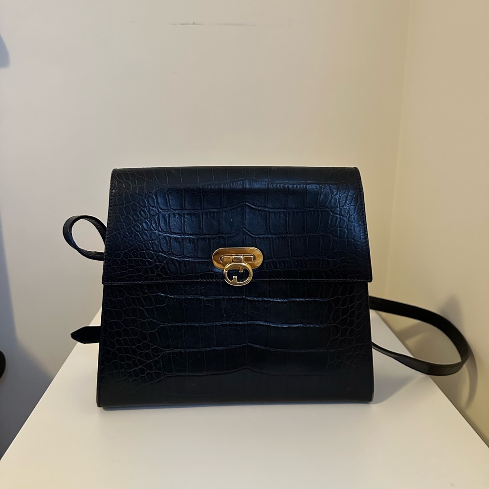 Vintage Furla Leather purse bag made in Italy crossbody